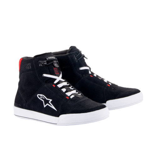CHROME SHOES - BLACK WHITE BRIGHT RED - 1304 - F