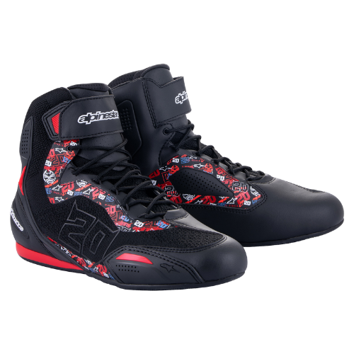 FQ20 FASTER-3 SEKTOR SHOE - BLACK BRIGHT RED - 1303 - F