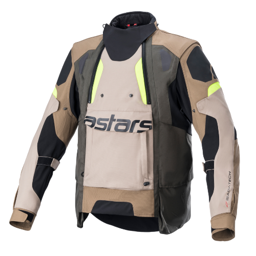 HALO DRYSTAR JACKET - DARK KHAKI SAND YELLOW FLUO -865 - F