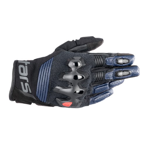 HALO LEATHER GLOVES - DARK BLUE BLACK - 7109 - F