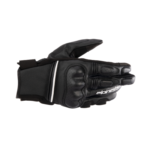 PHENOM LEATHER AIR GLOVES - BLACK WHITE -12 - F