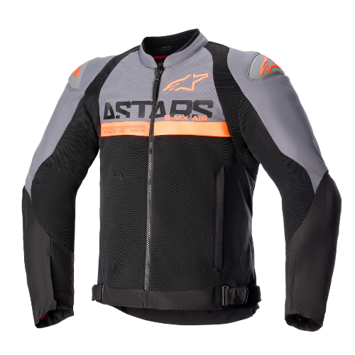 SMX AIR JACKET - DARK GRAY BLACK ORANGE FLUO - 914 - F