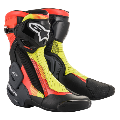 SMX PLUS V2 BOOTS - BLACK RED FLUO YELLOW FLUO GRAY - 1351 - F