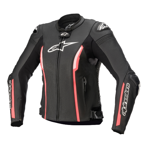STELLA MISSILE V2 LEATHER JACKET - BLACK DIVA PINK SLATE - 1839 - F