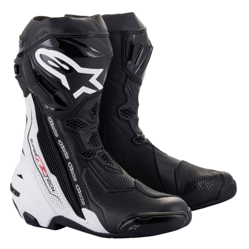 SUPERTECH R VENTED BOOTS - BLACK WHITE - 12 - F