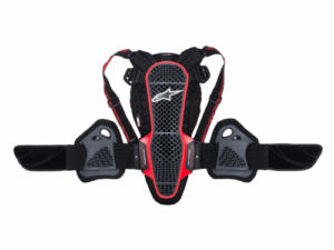 NUCLEON KR-3 BACK PROTECTOR - TRANSPARENT SMOKE BLACK RED - 013